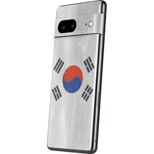 South Korean Flag Distressed Pixel Skins